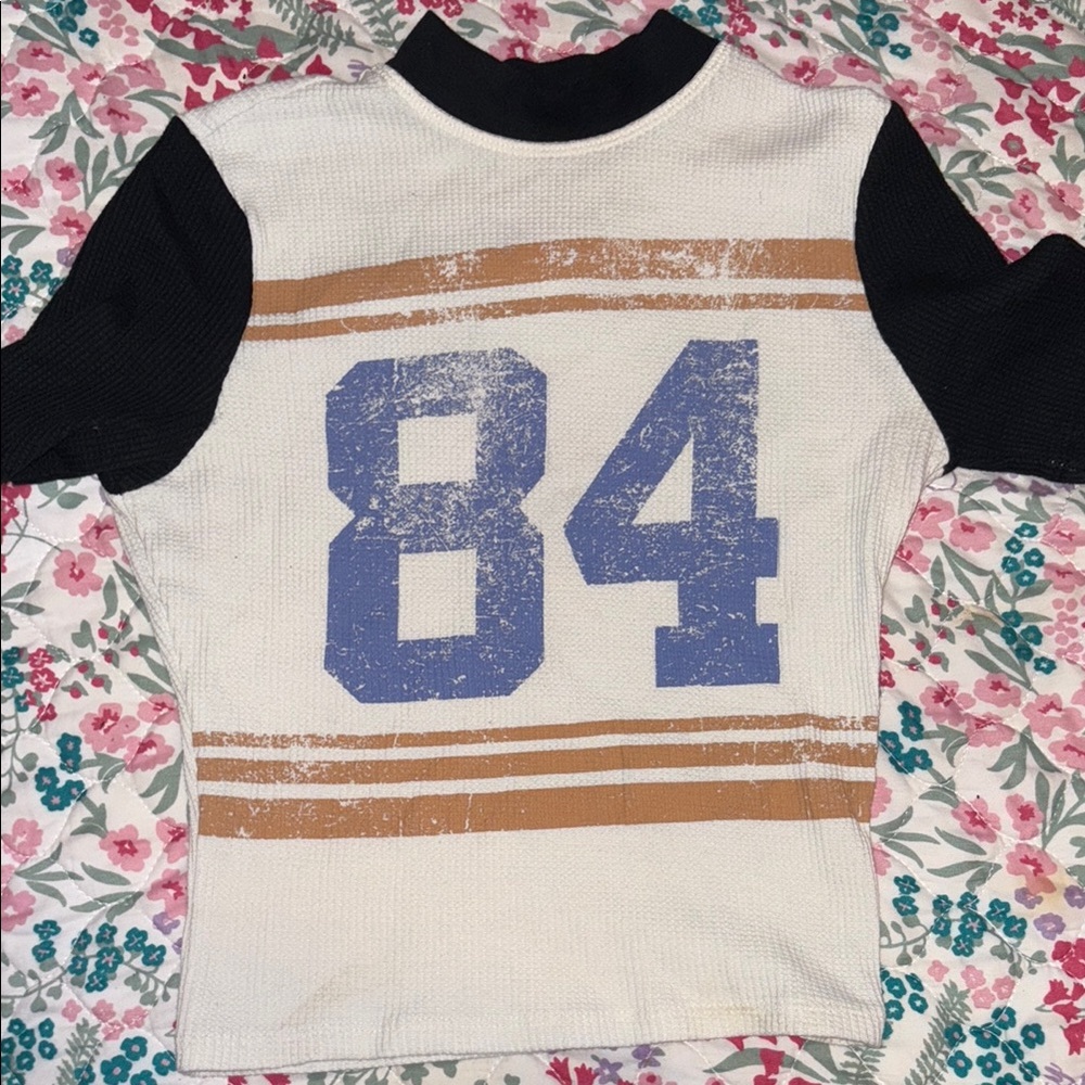 Forever 21 Kids Black and White Jersey with Blue Number 84